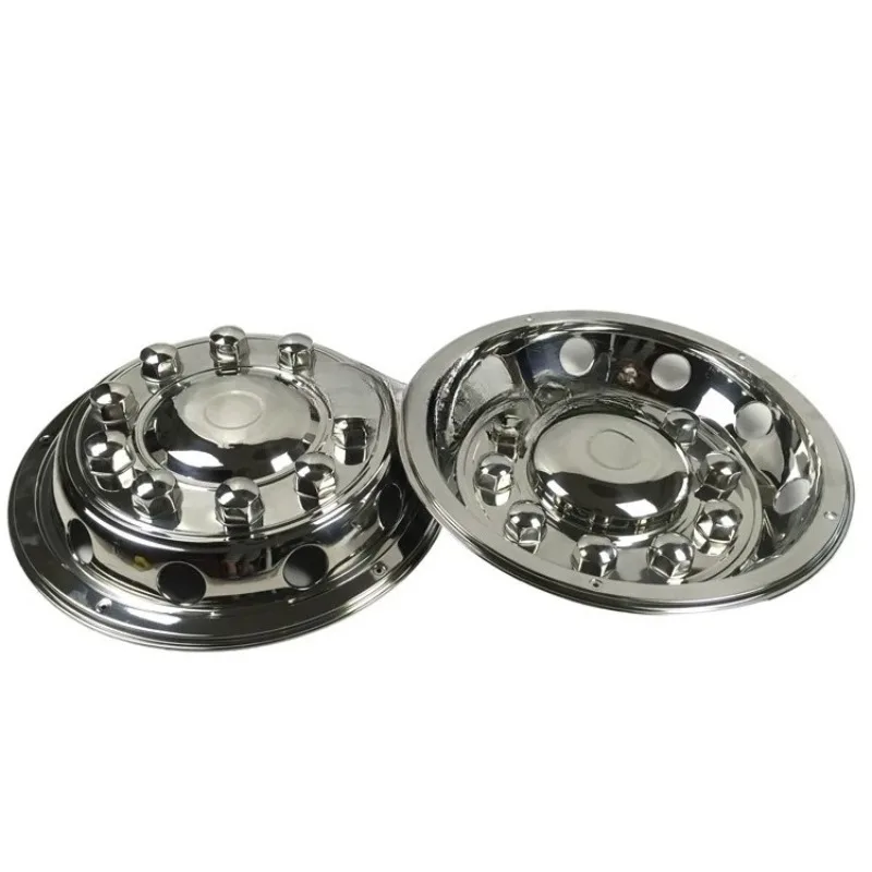New 10 hole hubcap wheel cover 22.5 inch luxury all-inclusive bus van stainless steel modified car accessories