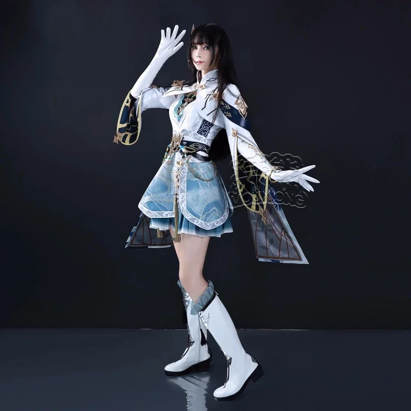 Amor y espacio profundo Zayne Cosplay Anime moda vestido abrigo uniforme para batalla ropa de juego de rol disfraces de Halloween peluca zapatos traje