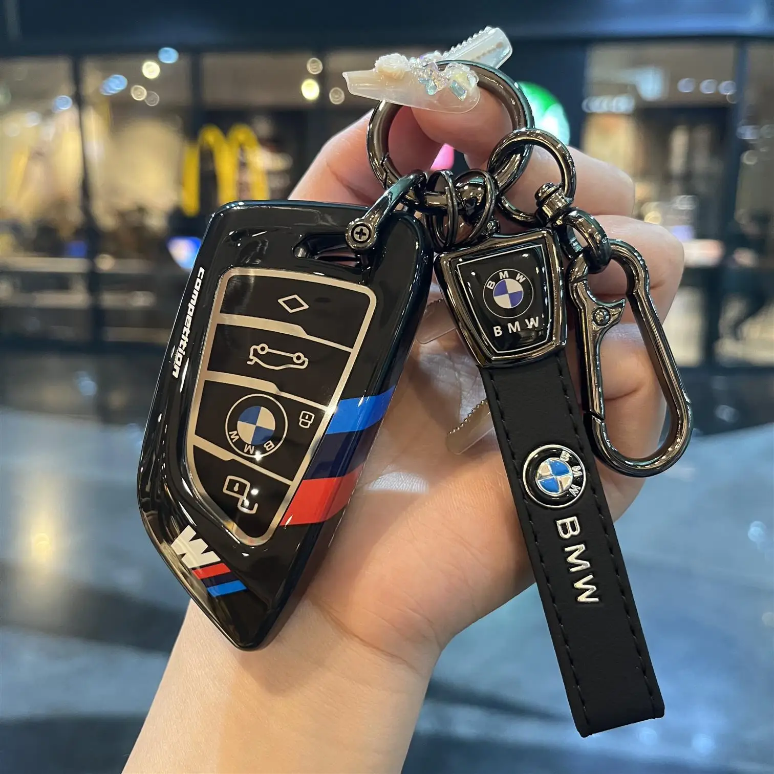 Funda para llave de coche, accesorios para bolsa, soporte, llavero para Bmw F20 G20 G30 X1 X3 X4 X5 G05 X6 X7 G11 F15 F16 G01 G02 F48