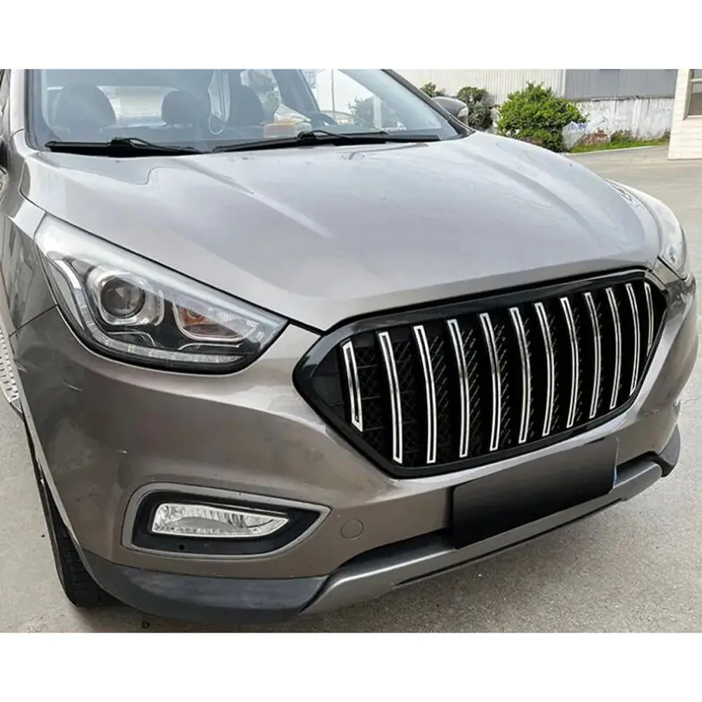 2014-2016 Suitable for Hyundai IX35 grille high-gloss black front bumper modified accessories front face decoration