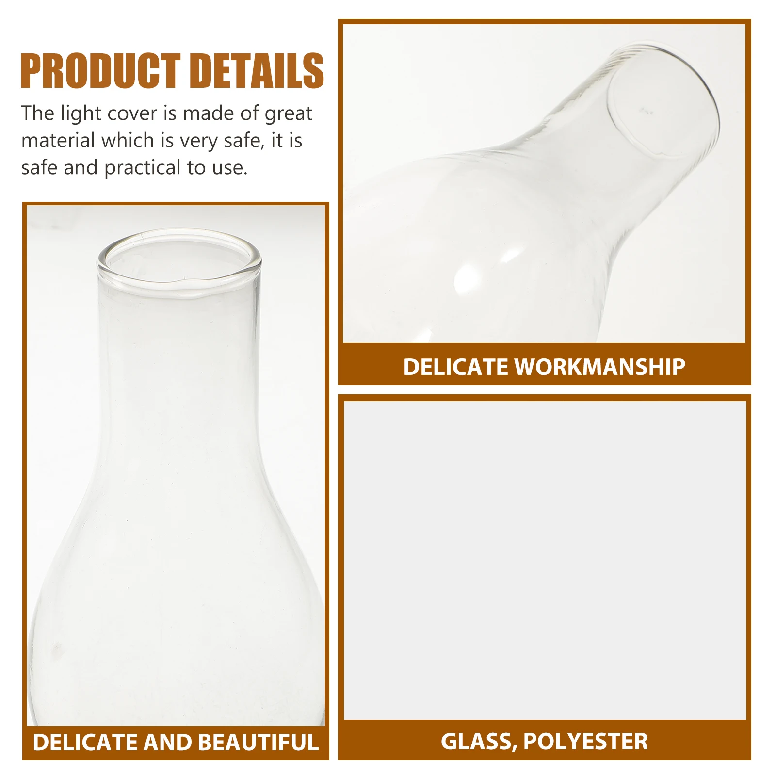 

1Set Glass Lampshade Portable Oil Lamp Cover Lantern Camping Supplies Vintage Light Cover Oil Lamp Chimney