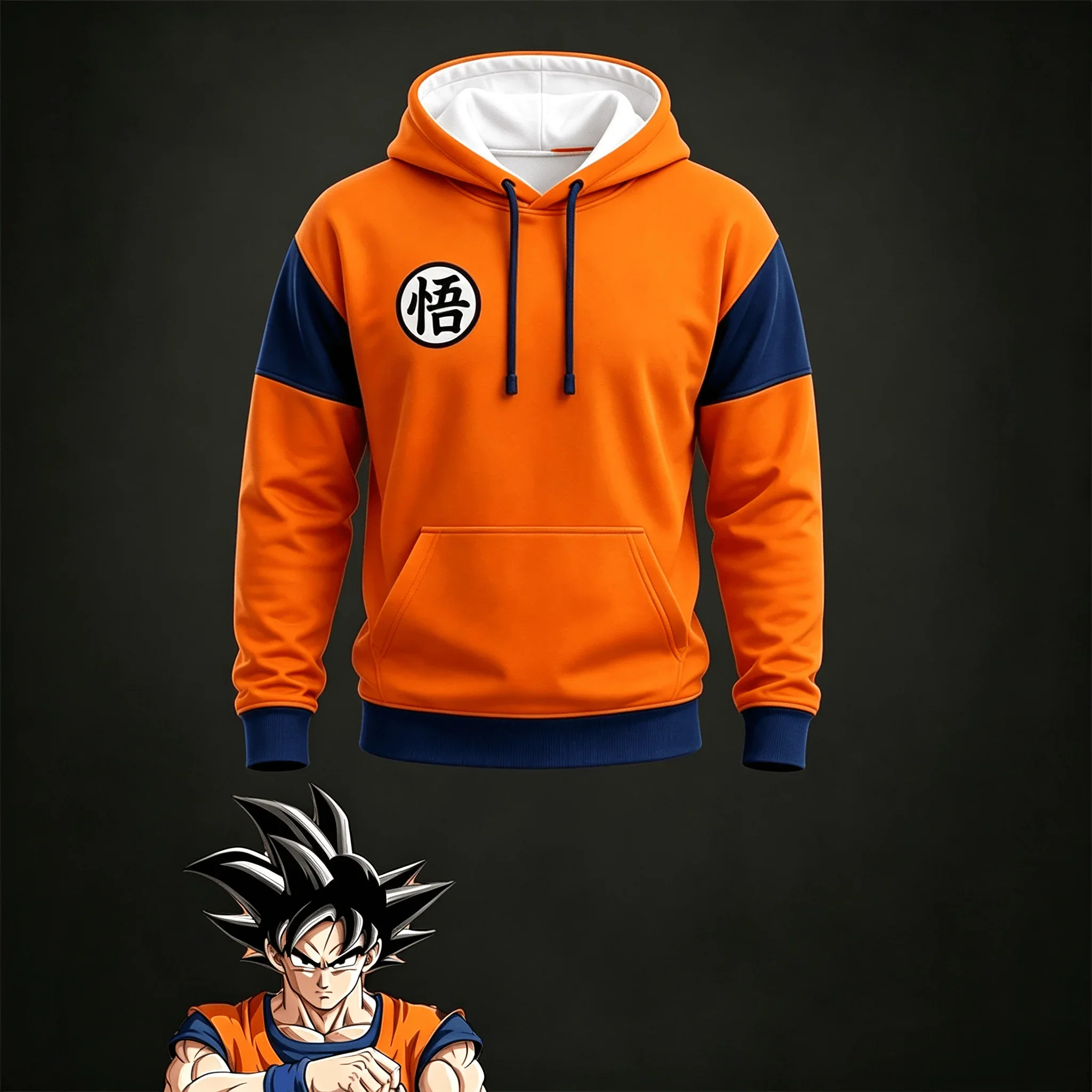 2026/27 New Dragon Ball Sun Wukong Role Playing 3D Hooded Hoodie for Parent Child Leisure Sports, Large Size Speed Drying