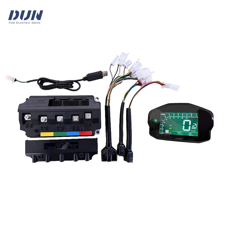 EM80GTS VOTOL Programmable 72V Controller Rated 60A 100A Max Controller with DKD Display For 3000W Motor
