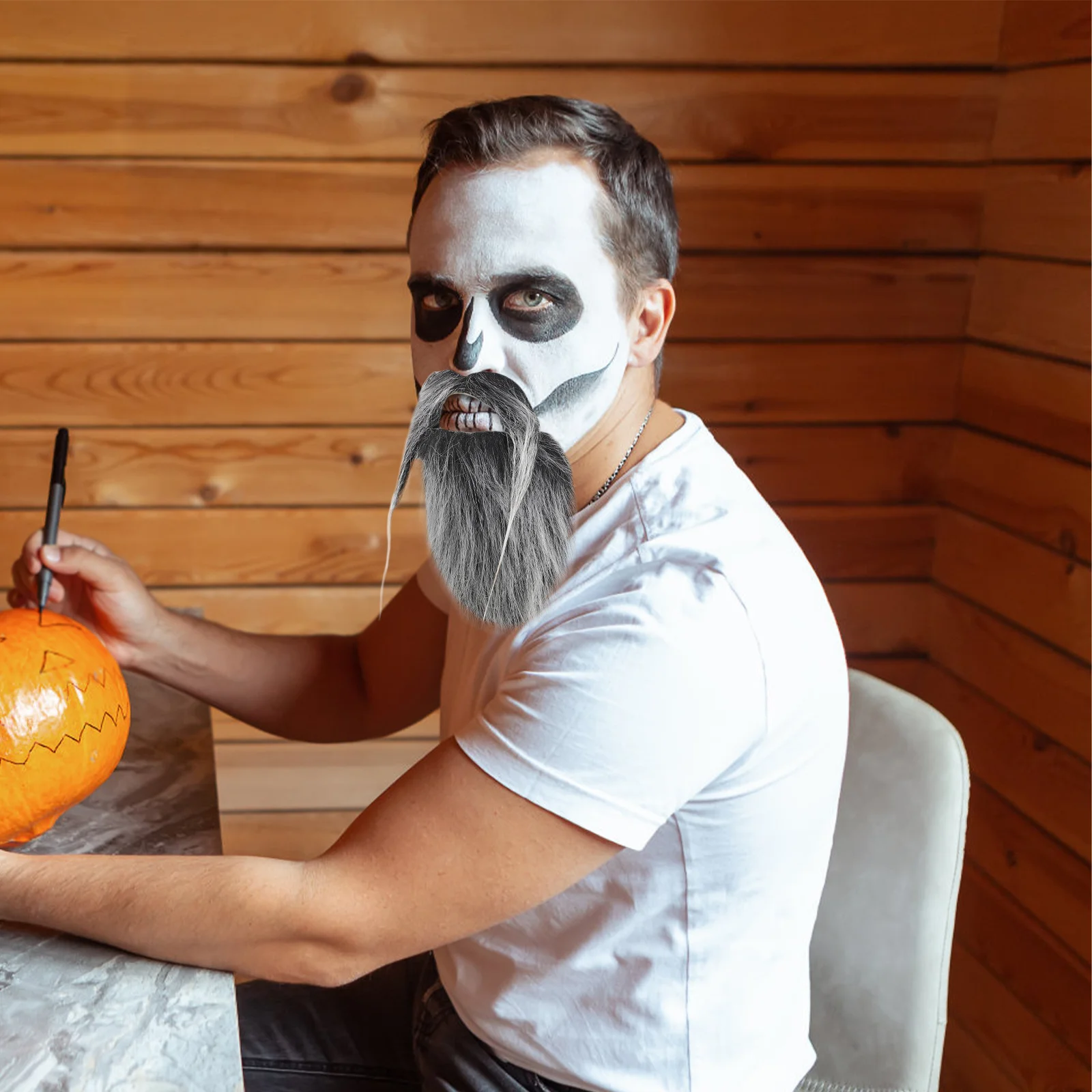 Halloween vovô falso barba bigode engraçado traje fontes de festa tecido ornamento cosplay mais velho para