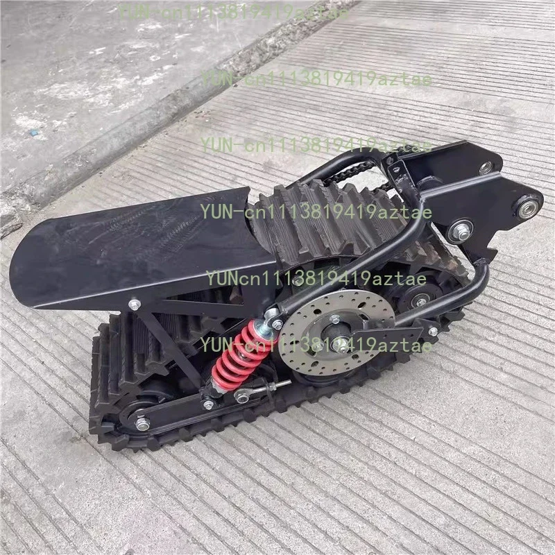 150CC Homemade Two-Wheel Mid-High Speed Off-Road Motorcycle Accessories, Modified Snow Triangle Crawler Sled