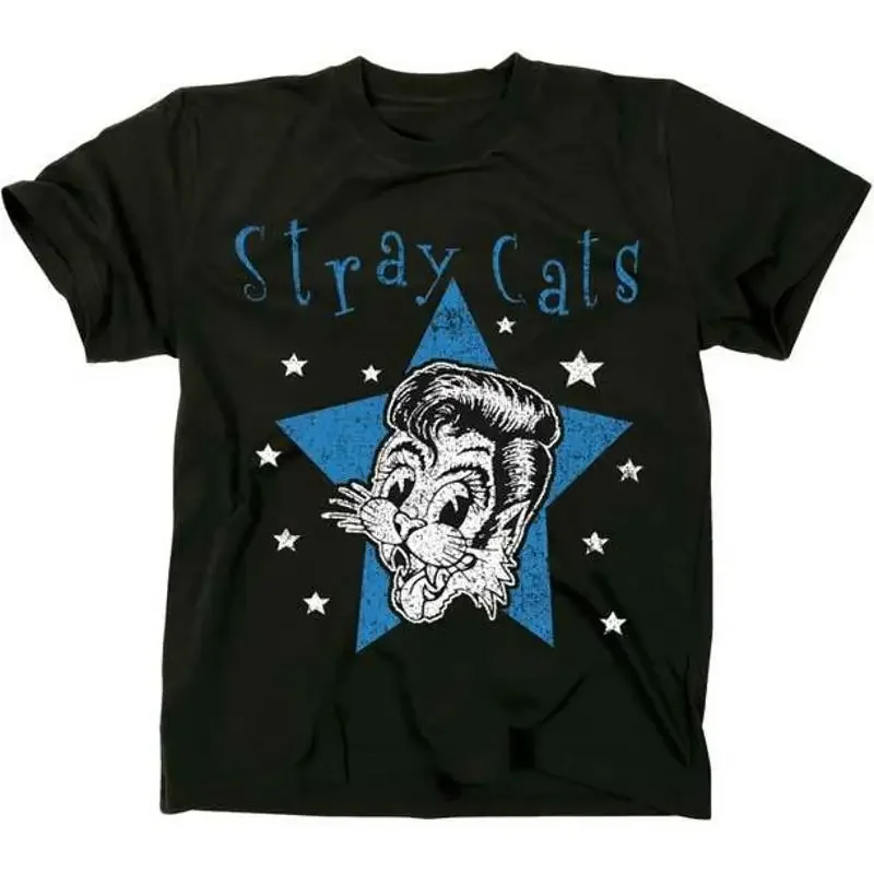 STRAY CATS Star Cat T SHIRT S M L XL 2XL New Official Hi Fidelity Merchandise
