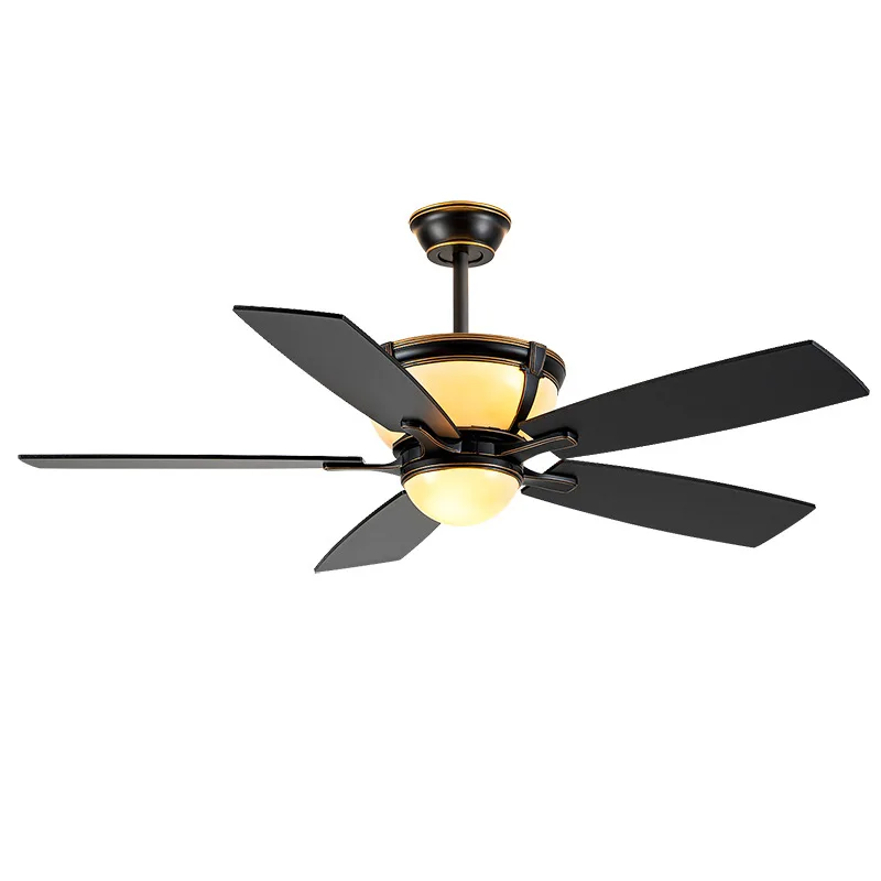 

Straight leaf fan light ceiling American simple electric living room bedroom dining room electric light 56 inch freq