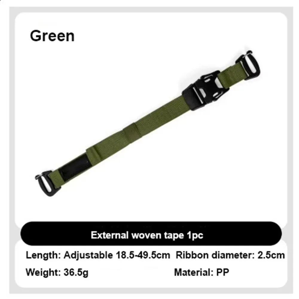 

18.5~49.5cm Outdoor Equipment Straps Diameter 2.5cm 6 Colors Wear-resistant Straps Adjustable Binding Strap Backpacking Straps