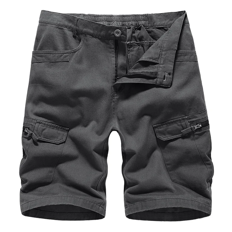 For 2023 Summer New Mens Casual Trouers Beach Green Camouflage Shorts Military Cargo Work Man Short Pants OverSize 29-40