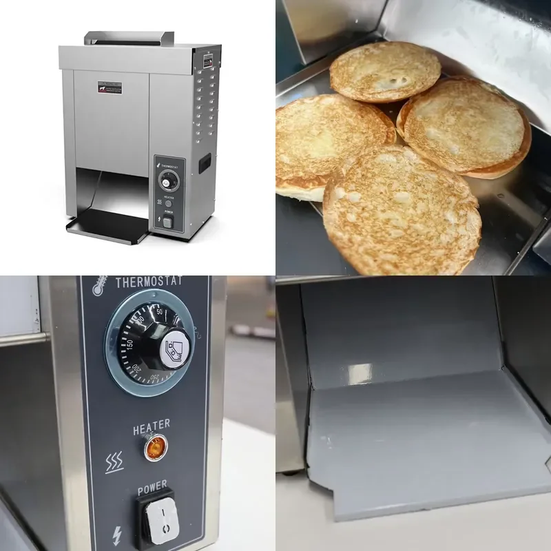 New Hamburger Baker and Toaster for Fast Food Restaurants 304 Stainless Steel Large Capacity Hamburger Machine