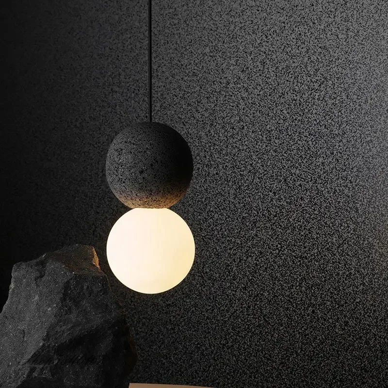 Nordic cementowa lampa wisząca Ins kreatywna lampa wisząca do salonu lampy wiszące oświetlenie do jadalni sklep odzieżowy zawieszenie