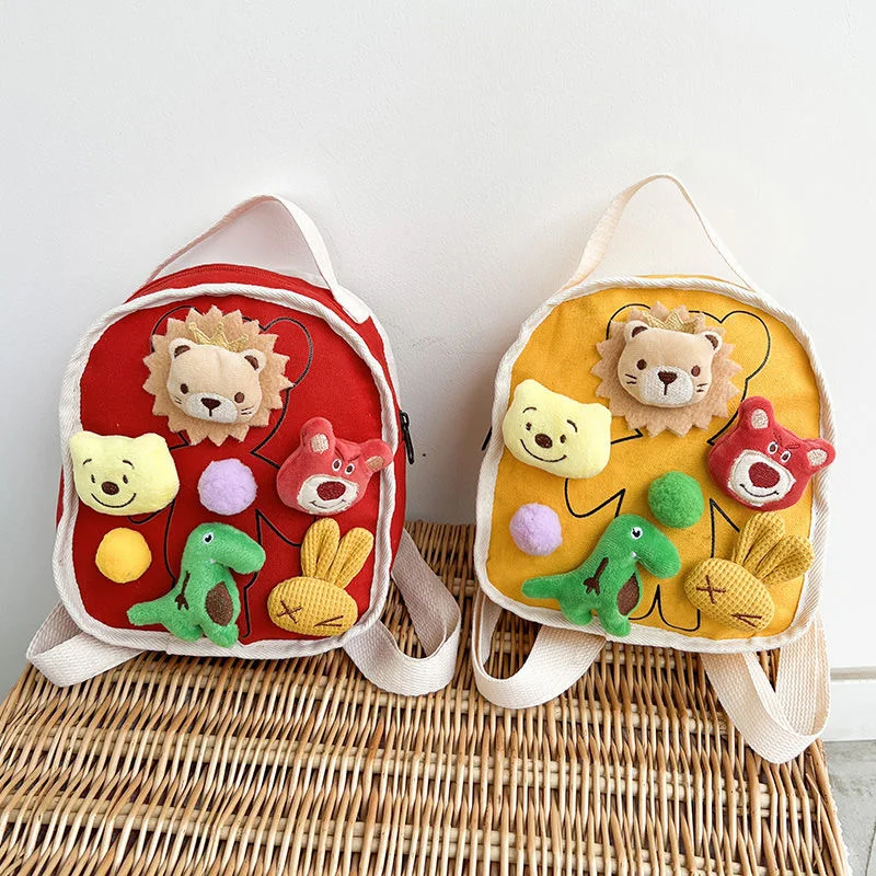 2024 Spring summer new kindergarten mini backpack super cute baby treasure cute cartoon backpack doll go out fashionable backpac