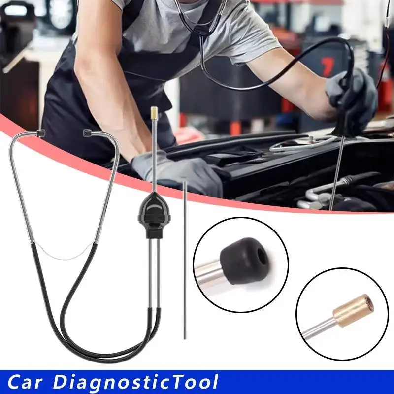 Car Cylinder Stethoscope Sensitive Auto Engine Sound Detection Tool for Professional Mechanics Auto Maintenance Work