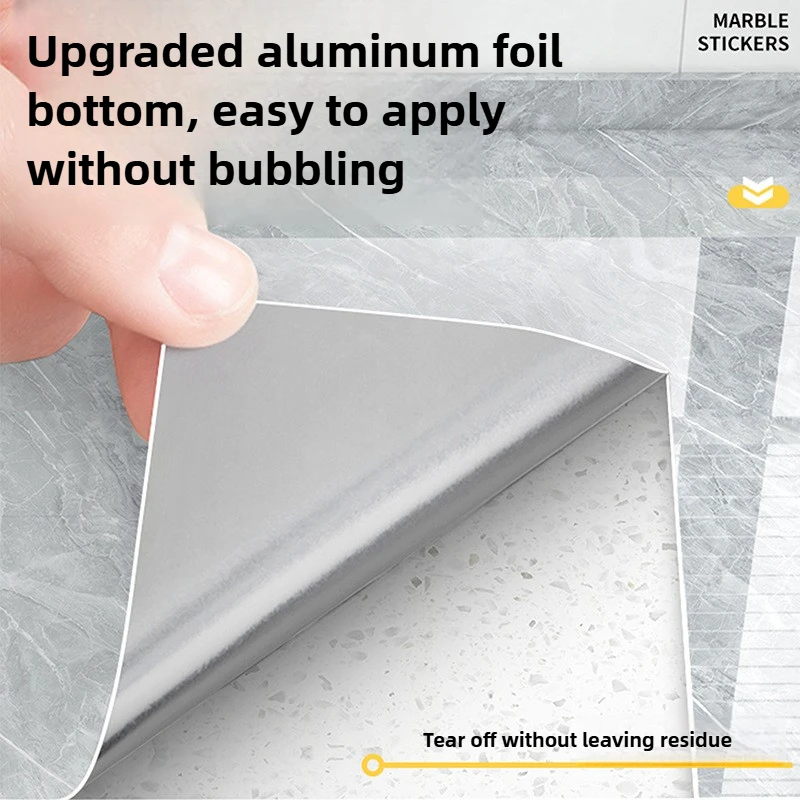 60x500cm Self-Adhesive PVC Wallpaper - Removable Oil & Heat Resistant Film for Kitchen Backsplash, Cabinet, Countertop