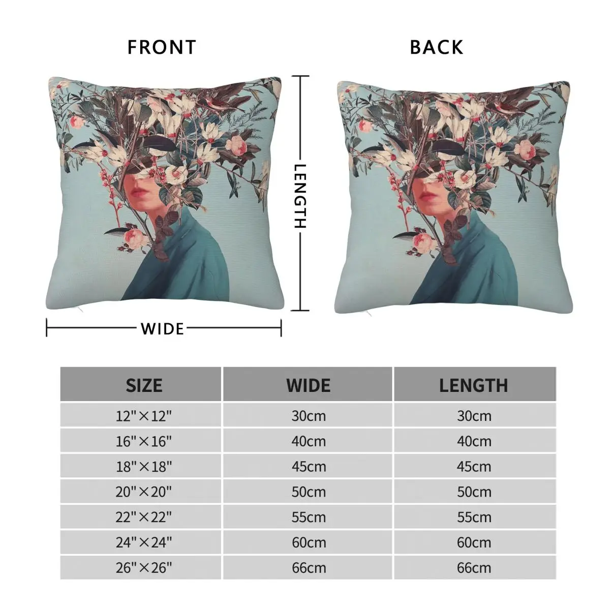 I Was Hidden But You Saw Me Square Pillowcase Polyester Linen Velvet Printed Zip Decorative Throw Pillow Case Bed Cushion Cover