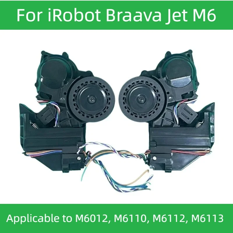 Wheel Motor Assembly Left Right Pair For IRobot Braava Jet M6 Robot Mop Replacement Drive Wheel Module Spare Parts