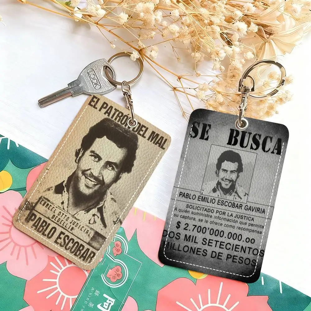 

Кожаный картхолдер-кошелек для документов и карт в стиле сериала «Наркоз» (Пабло Эскобар), компактный, для мужчин и женщин, для путешествий