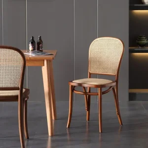 Designer Rattan Rattan Stuhl Stoff Luxus Stuhl Hotel Hotade Mackery Kaffee Abendessen Siles Acrylmöbel GY50DC 6 Hauptverkaufstühle amerikanischer Schalter - №4