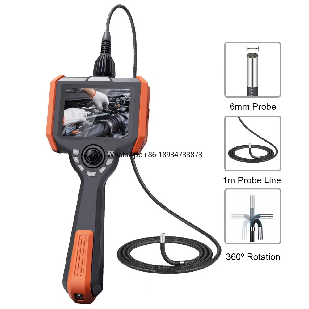 VSNDT Best Selling Industrial Endoscope Camera 720 5 inch Lcd Screen Portable 2.8mm Borescope Inspection Camera