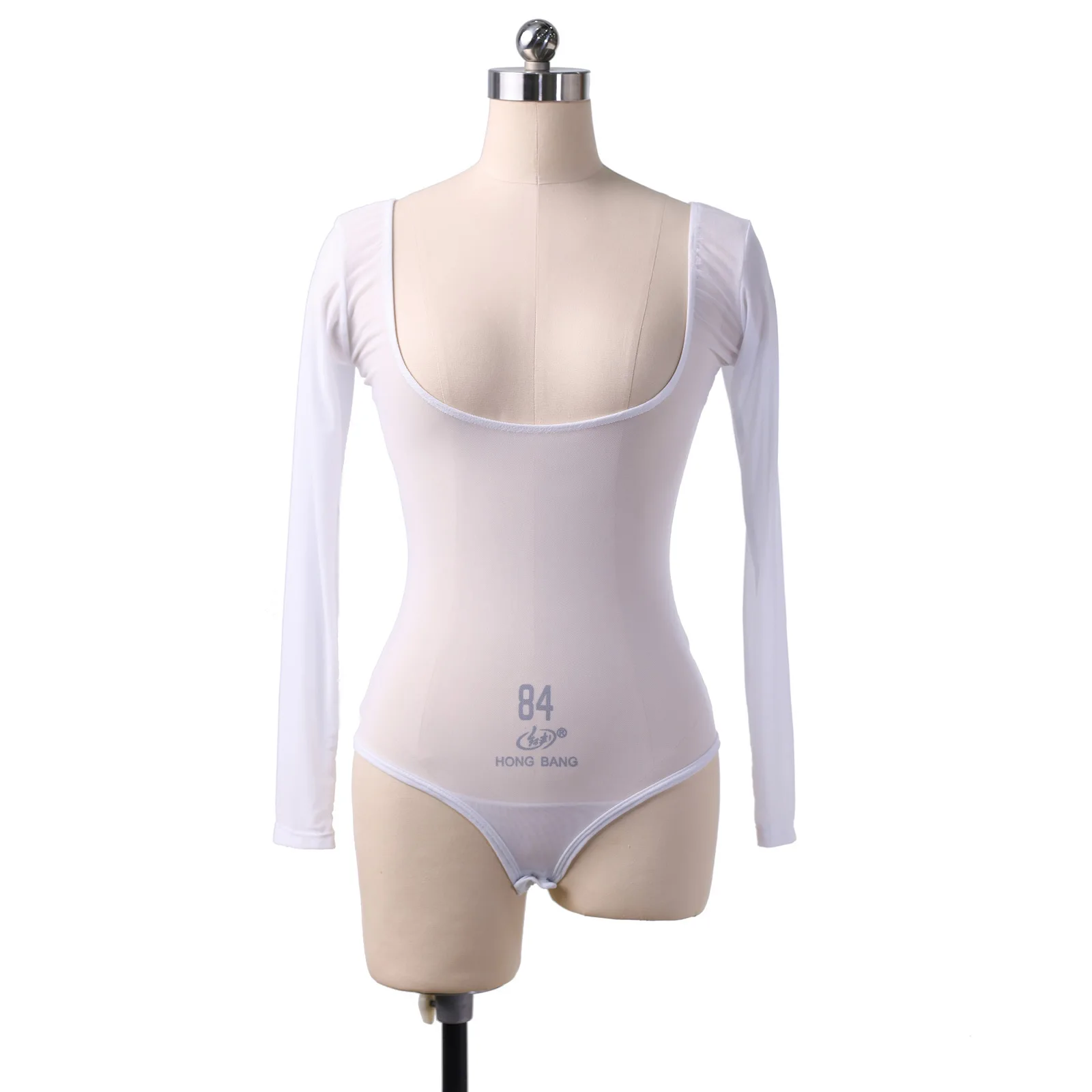 Body damskie z krótkim rękawem i podpórką na klatkę piersiową do tańca brzucha