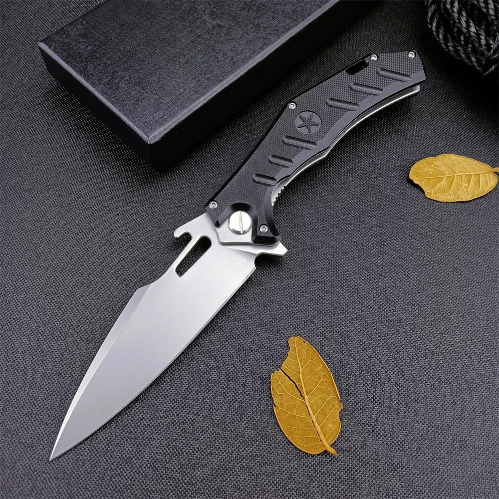 Russia HOKC Folding EDC Knife D2 Blade G10 Handles Outdoor Pocket Hunting Self-defense Durable Combat Tactical Portable Tools