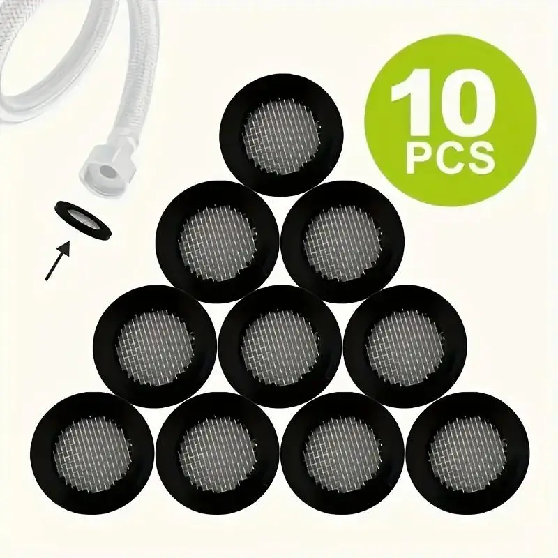 

10PCS Hose Washer Seal O Ring Hose Gasket Filter Net Shower Head Filter Screen Rubber Sealing Ring Cleaning Machine Parts