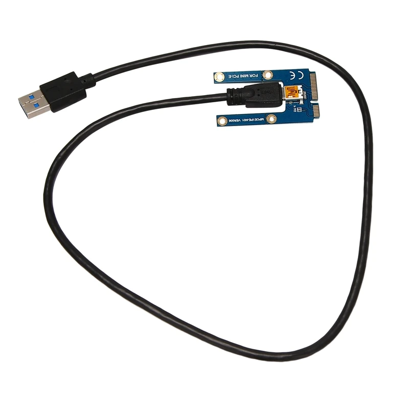 Mini Pcie para PCI Express Riser para Laptop, Cartão de Imagem, EXP GDC, BTC Antminer, Slot PCI-E, PCI-E, 2X, PCI-E