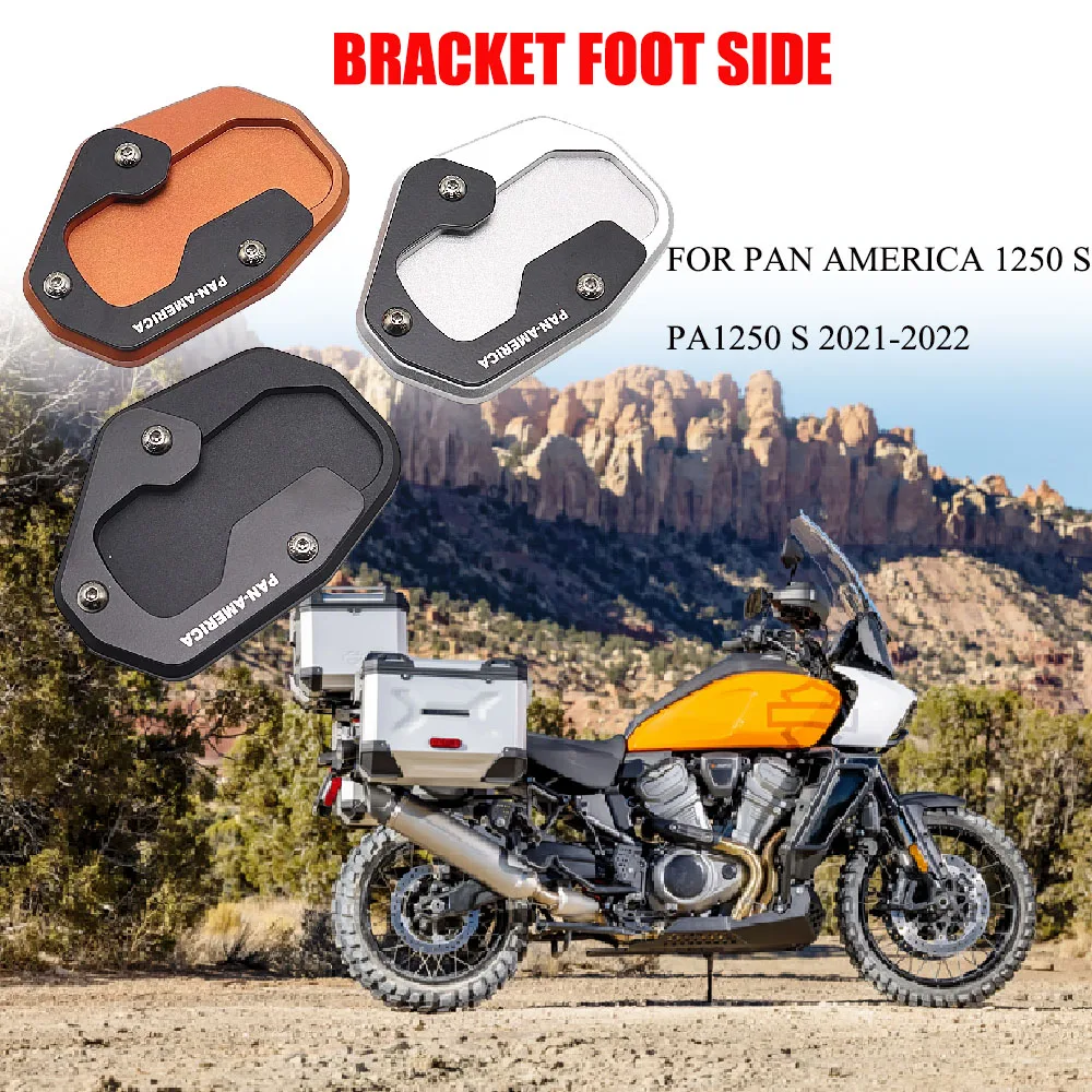 

New Style Tricolor Motorcycle Accessories Foot Side Bracket Expansion Pad FOR PAN AMERICA 1250 S PA1250 S 2021-2022