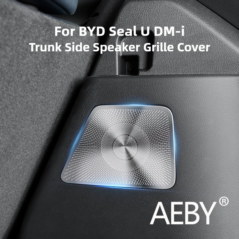 

AEBY For BYD Seal U DM-i 2020-2025 Trunk Side Speaker Grille Cover, Car Interior Anti Scratch Decor Panel, Rear Boot Accessories