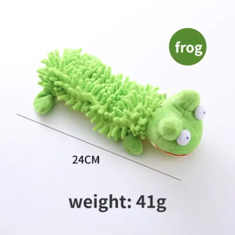 Strapazierfähiges Haustier-Hunde-Plüschtier für kleine Rassen – quietschendes Kauspielzeug in Tierform für Chihuahua Yorkshire Bichon Welpen – Detail 12