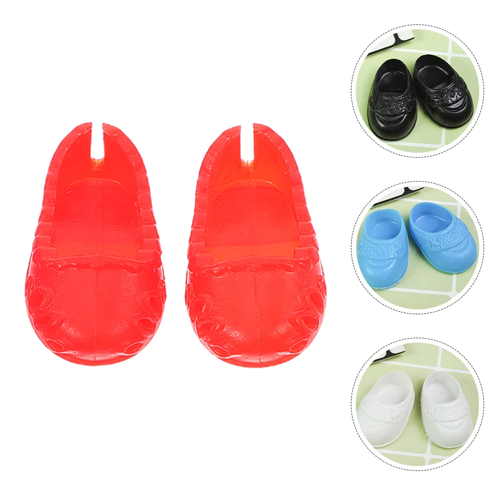 Mini chaussures de bébé pour fille, ornements de scène, petites décorations simulées, maison de jouets, simulation ouverte, poupées en plastique, jouets mignons, 10 paires