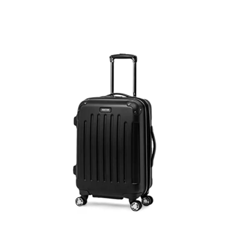 

Kenneth Cole REACTION Renegade Luggage Expandable 8-Wheel Spinner Lightweight Hardside Suitcase Black 20-Inch Carry On