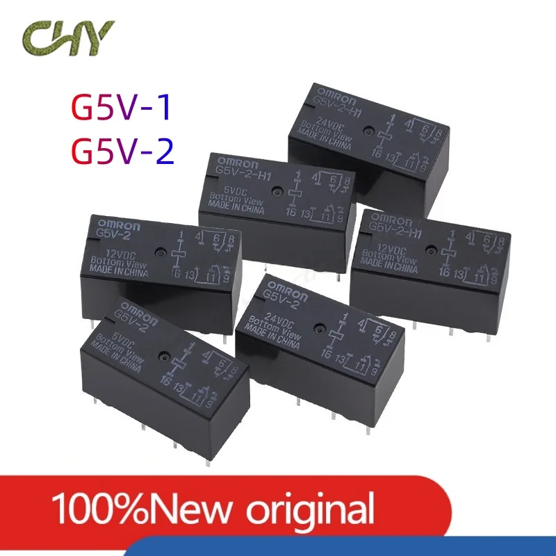 1/5Pcs/Lot G5V-1-3VDC G5V-1-5VDC G5V-1-12VDC G5V-1-24VDC G5V-1 3VDC 5VDC 12VDC 24VDC 6Pin SPDT Mini Signal Relay For PCB