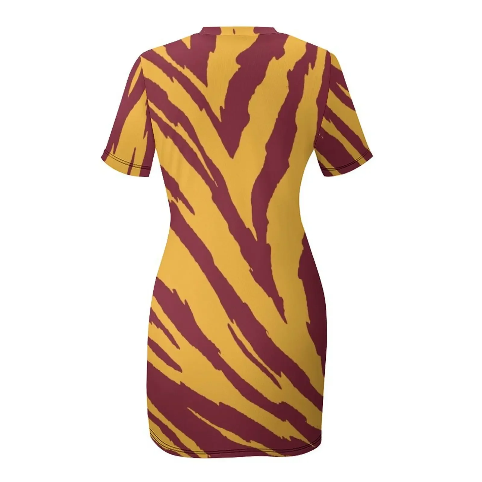 Maroon and Gold Tailgate Swag - Claw Marks Short-Sleeved Dress dress for women 2026 bandage dress - view 5