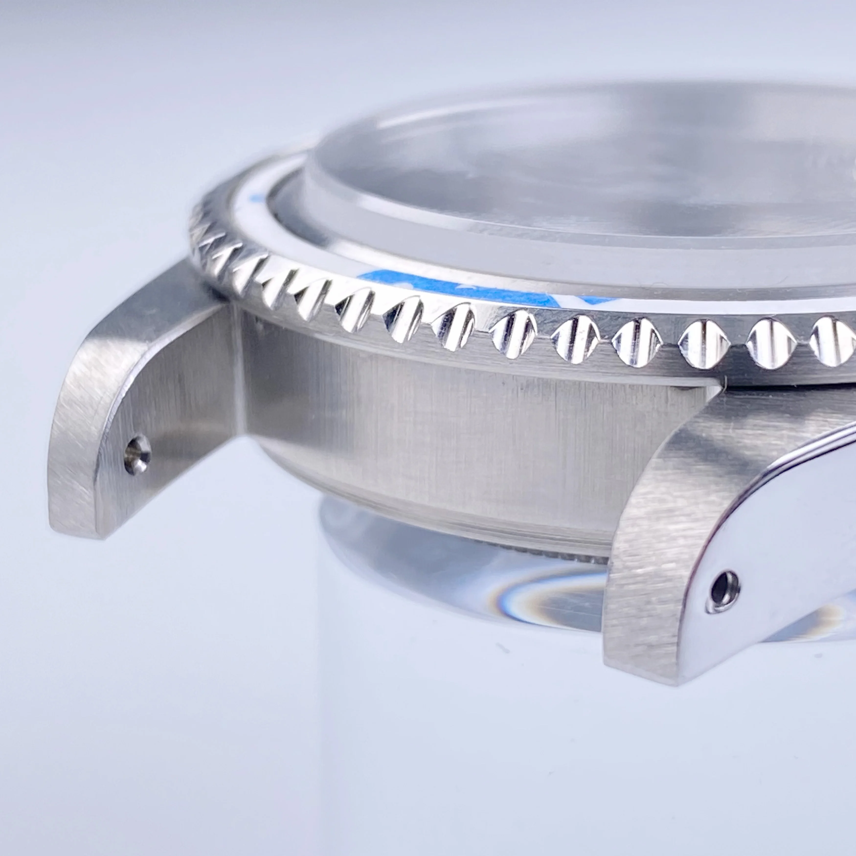 Винтажный корпус NH35, 39,5 мм, серебристый, нержавеющая сталь, сапфировое стекло, 120 кликов, безель, подходит для NH35, NH34, NH36, механизм 28,5 мм, циферблат даты