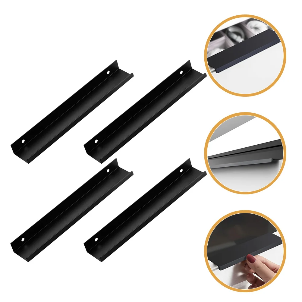 

4Pcs Modern Kitchen Handles Stylish Long Pulls for Cabinet Doors Drawers Wardrobe Closet Storage Furniture Cabinet Handles