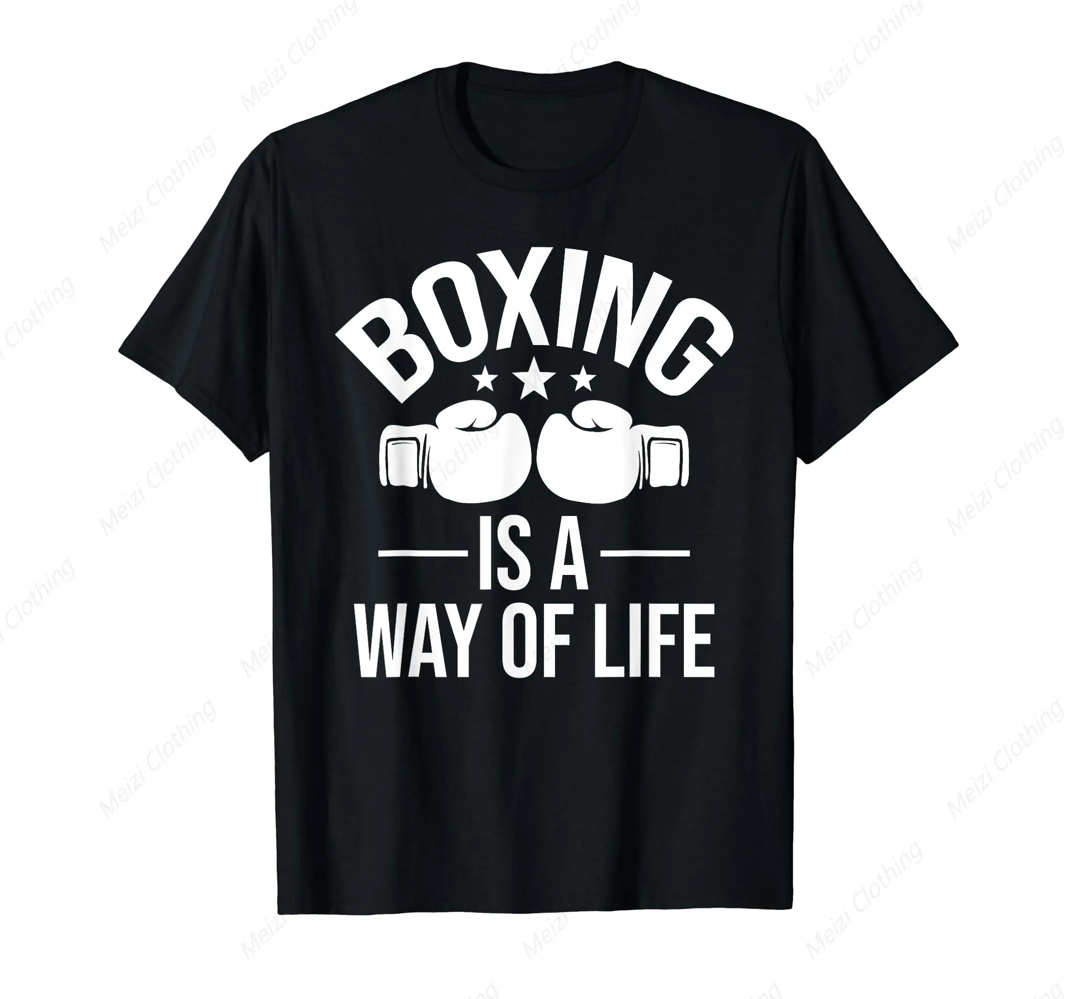 

Boxing Is A Lifestyle Fun Printed Shirt Taekwondo Boxer Gym Boxer T-Shirt Cool Pure Cotton Casual Clothes