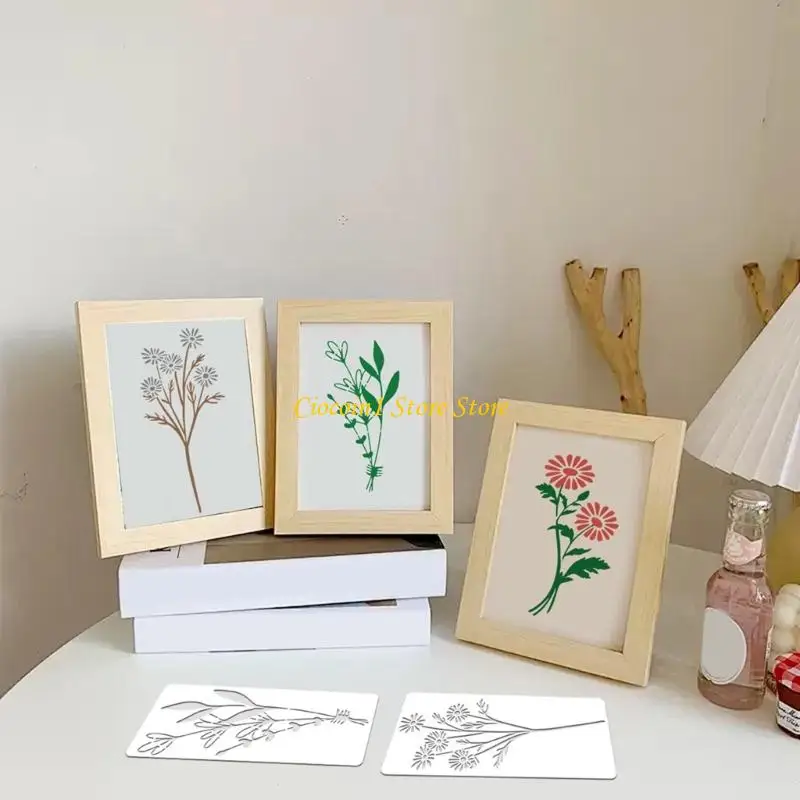 A3PC Reusing Artistic Template Craft Tool With Quality PET Materials Precisions Cut For Multiple Surfaces Decoration Project