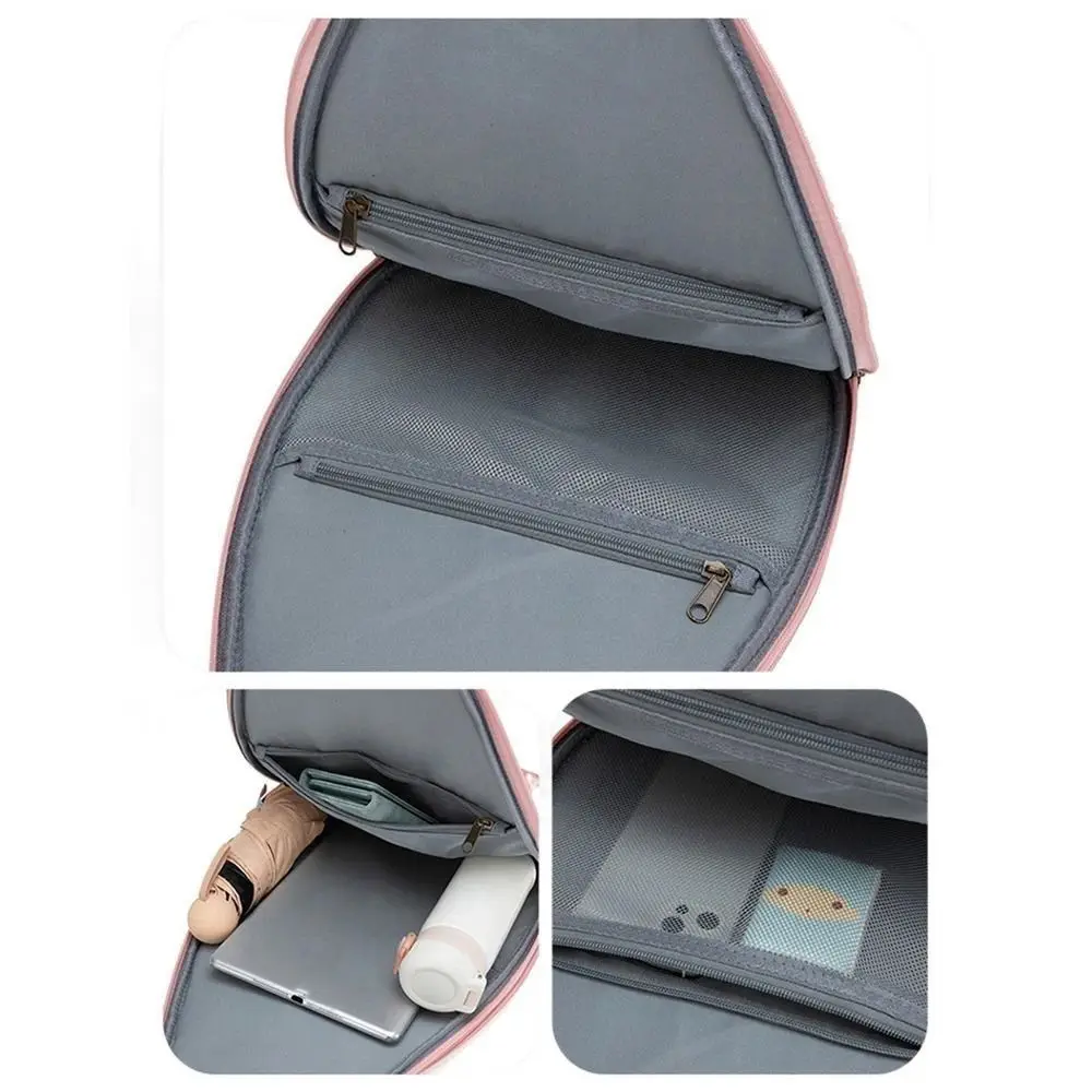 One Shoulder Tennis Bag Crossbody Pure Color Badminton Bag Large Capacity Korean Style Tennis Crossbody Bag Sports