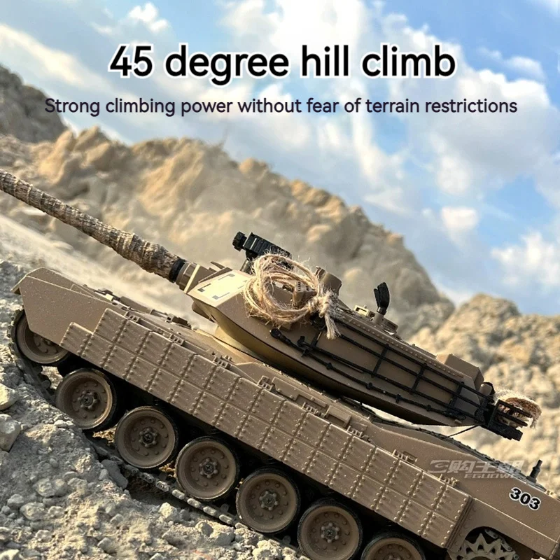 Henglong 1:16 Schaal Amerikaanse M1a2 Abrams Elektrische RC Tank Infrarood Battle Op afstand bestuurbare Militaire Model Speelgoed voor Jongens