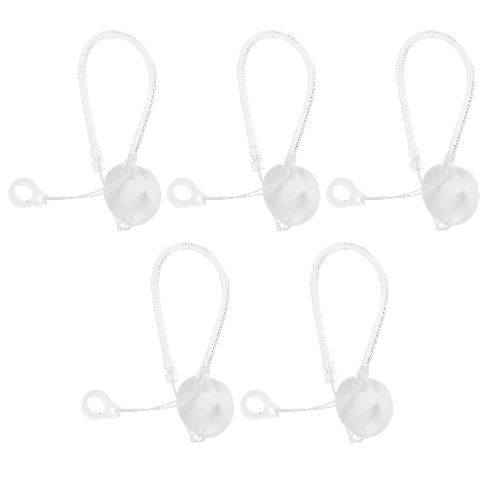 

5Pcs Silicone Pen Holder with Spring Cord Anti-Lost Function Countertop Desk Base for Reception Counter Organization