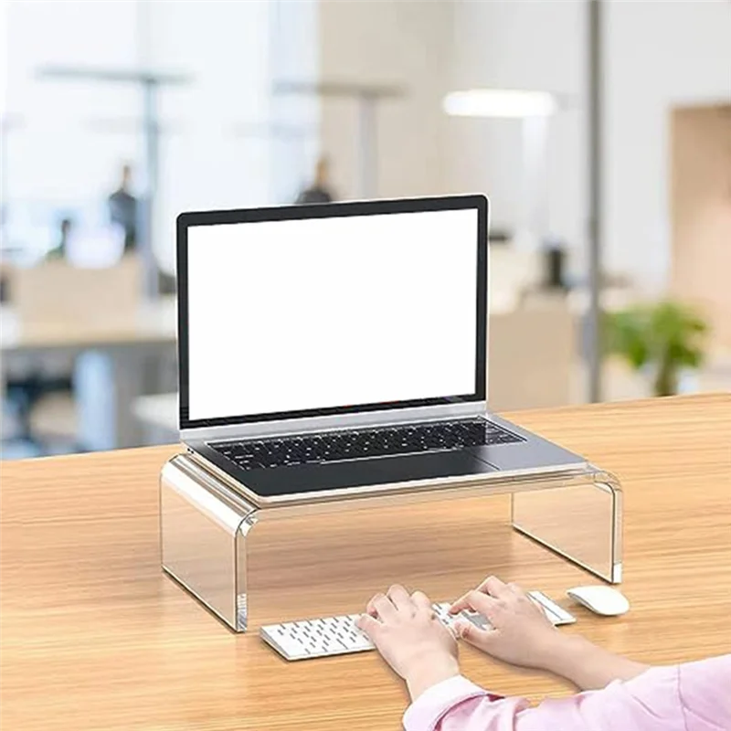ADP-Computer Monitor Heightening Rack Acrylic U-Shaped Display Rack Desk Rack Laptop Rack for Office Home Desktop