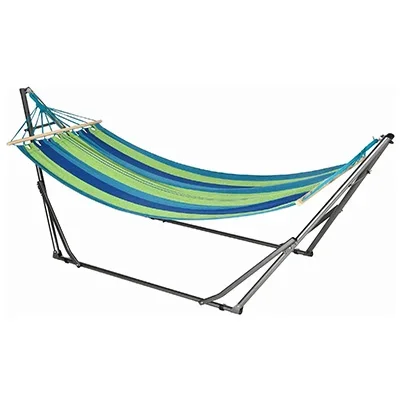 2026 Lightweight Camping Hammock Outdoor Adult Hammock Swing Chair with Double Support Bracket with Storage Carry Bag