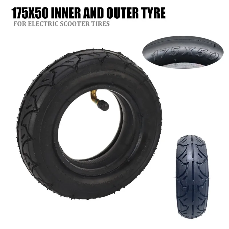 

Antiskid Wear Resistant 175x50 Tire Fits 7 Inch Electric Scooter Wheelchair Stroller Replacement