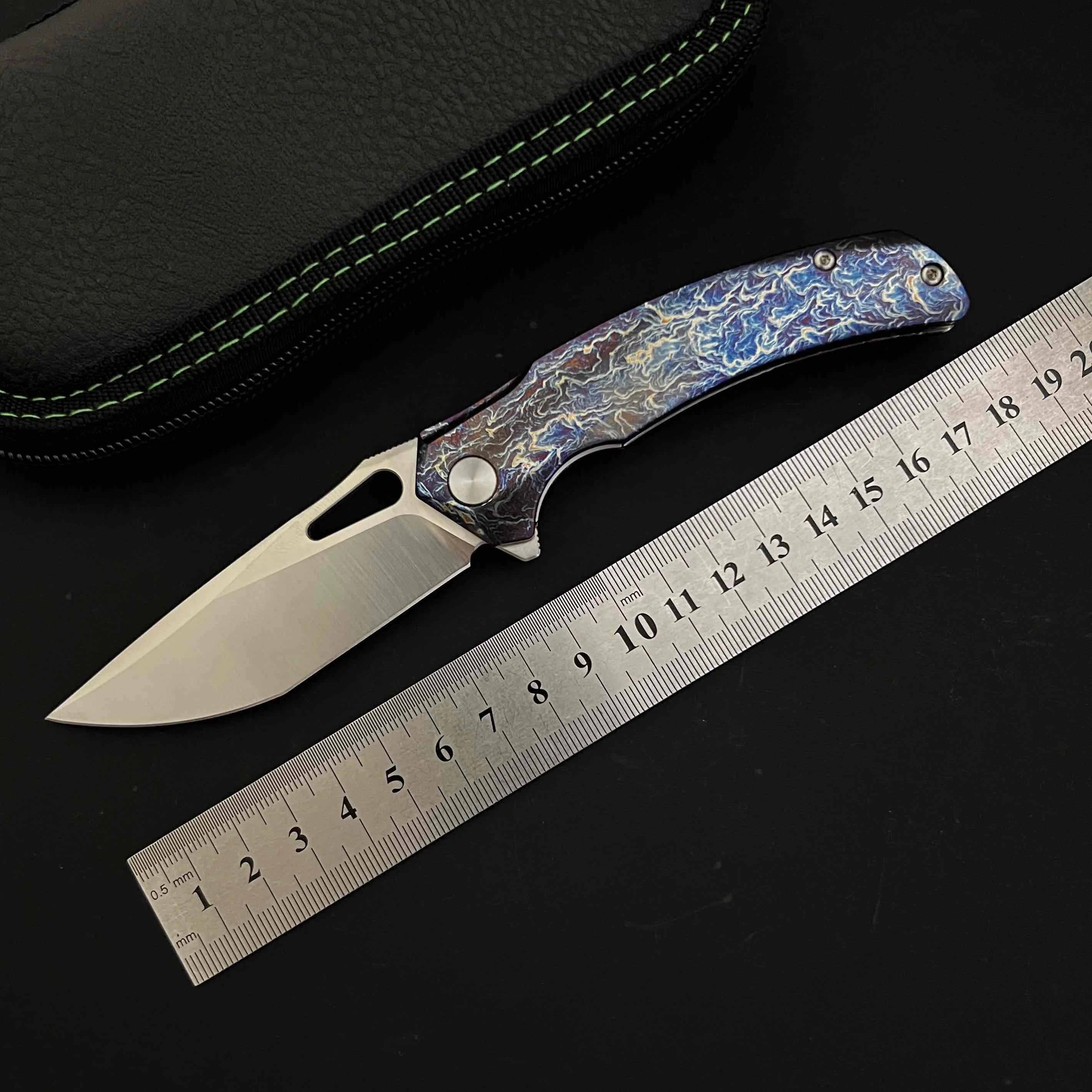 

Новый стальной клинок с ЧПУ VG10, TC4, титановый сплав, открытый кемпинг, EDC, тактический складной нож, инструмент для кемпинга, охоты, самообороны