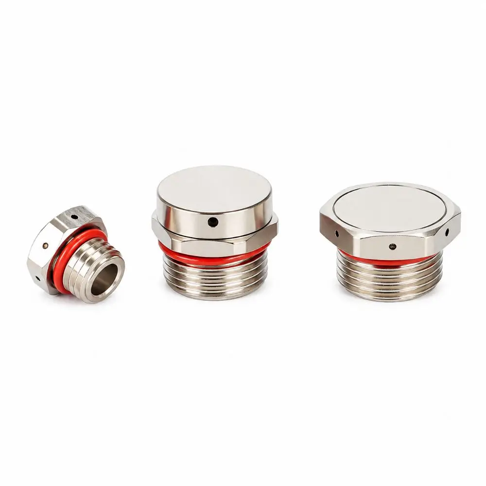 Durable Waterproof Vent Plug Nickel Plated Brass Pressure Balance Plug M5 M6 M8 M10 M12 M16 M18 M20 Automatic Venting Valve