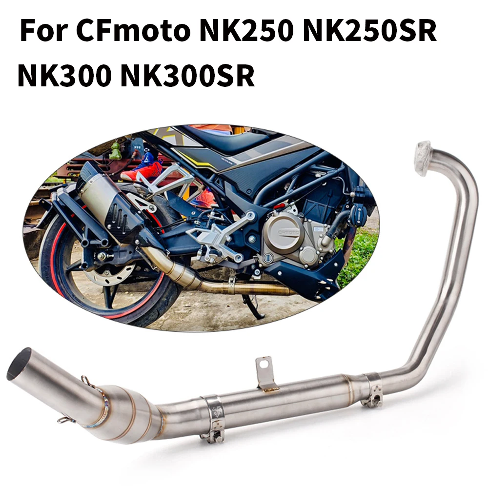 High Performance Motorcycle Full System Exhaust Leak Modify 51mm Muffler For CFmoto NK250SH NK250 NK250SR NK300 NK300SR