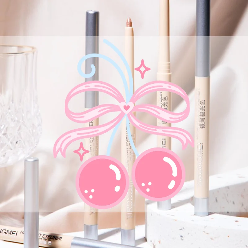 DIKALU Lidschattenstift Perlmutt-Matt Eyeliner Stift Wasserfest Highlighter Aufheller Seidenraupen-Make-up-Stift Glänzende Augenlider