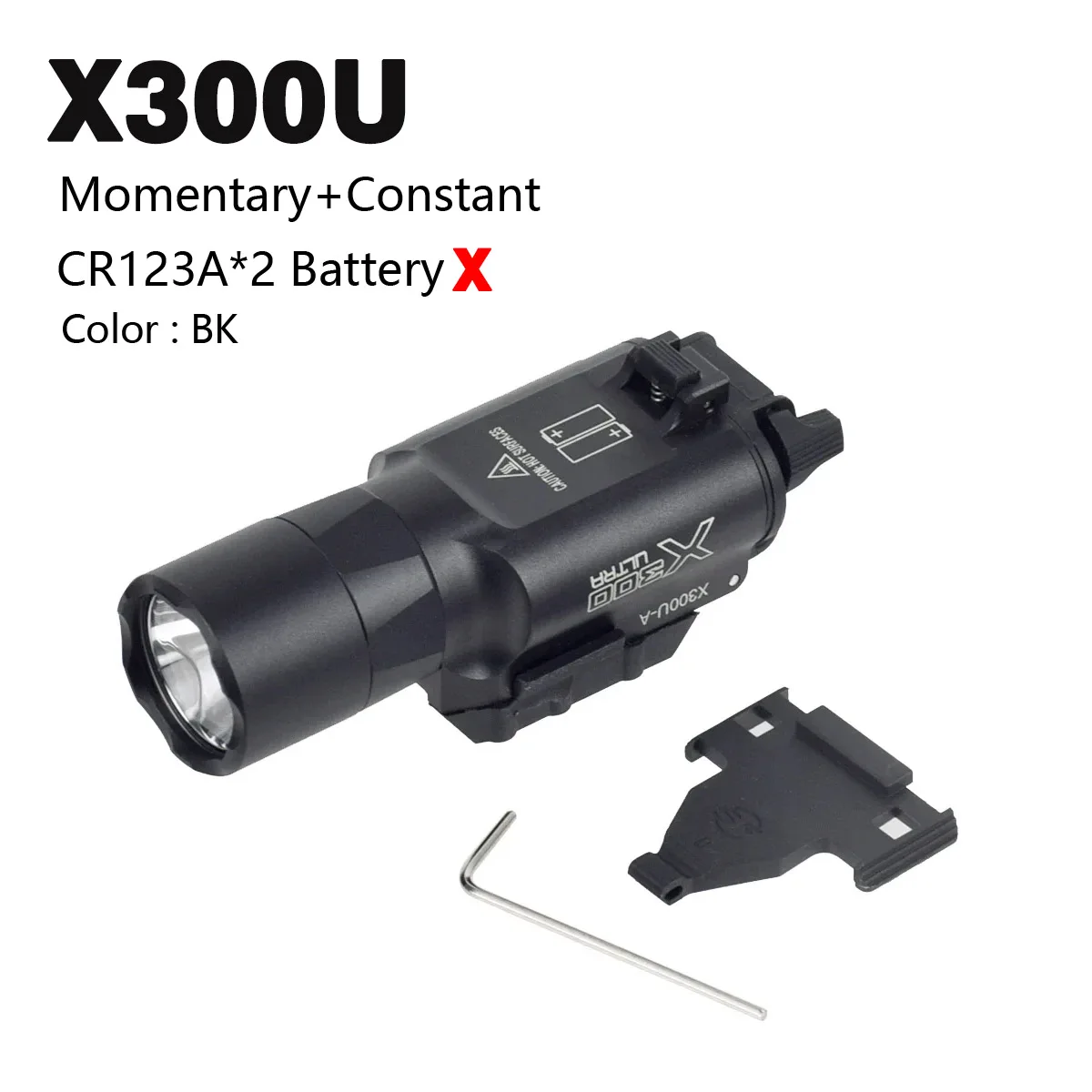 NONE Taktische Surefire X300 Ultra Scout Light XH35 Dual Switch X300V IR SF X300U LED-Taschenlampe für GLOCK 17 19 CZ-75 Jagdlampe 6