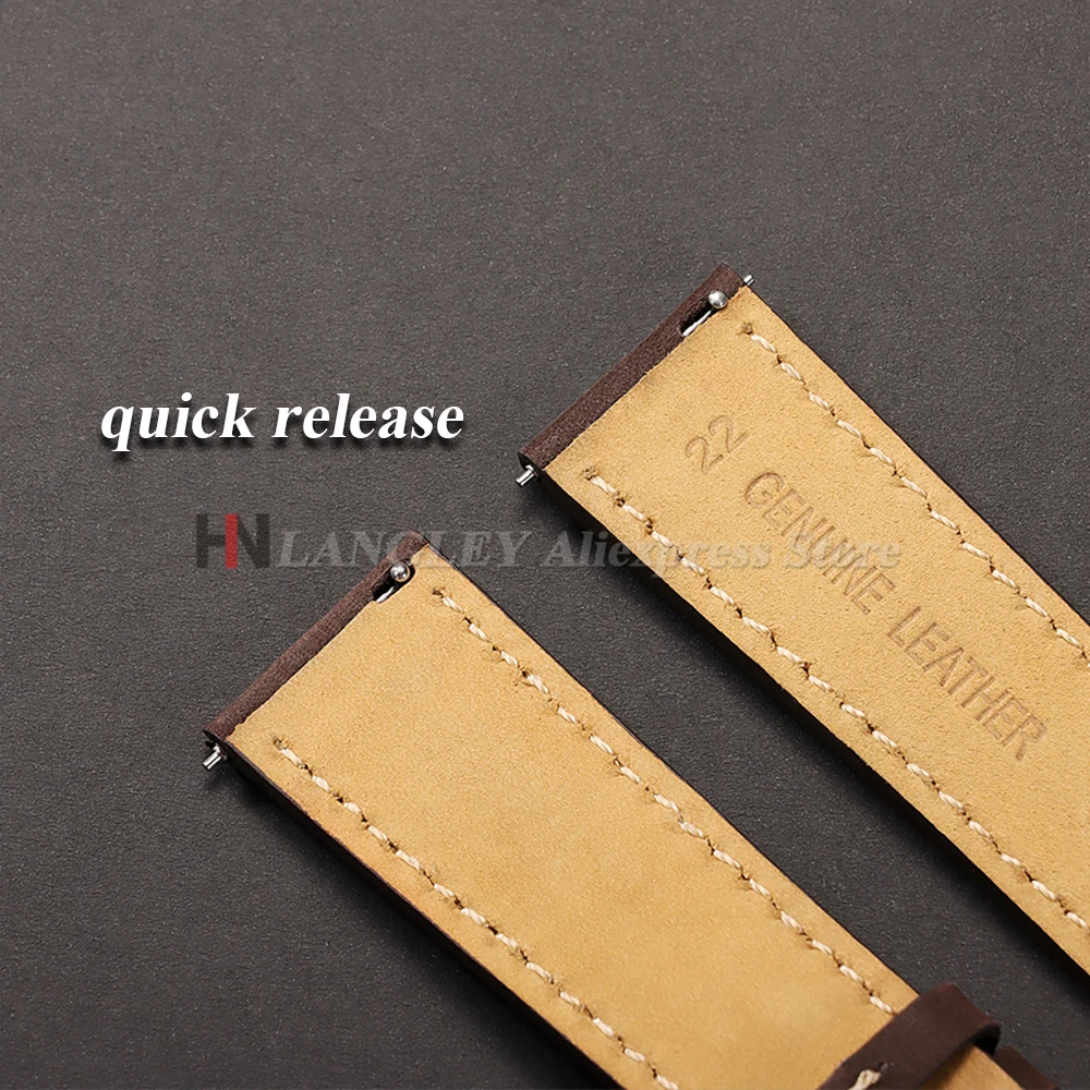 20 mm 22 mm Echtlederarmband für Samsung Galaxy Watch 7/6/5/4 40 44 mm Band Retro Matt Armband für Xiaomi Redmi Watch 3 Lite